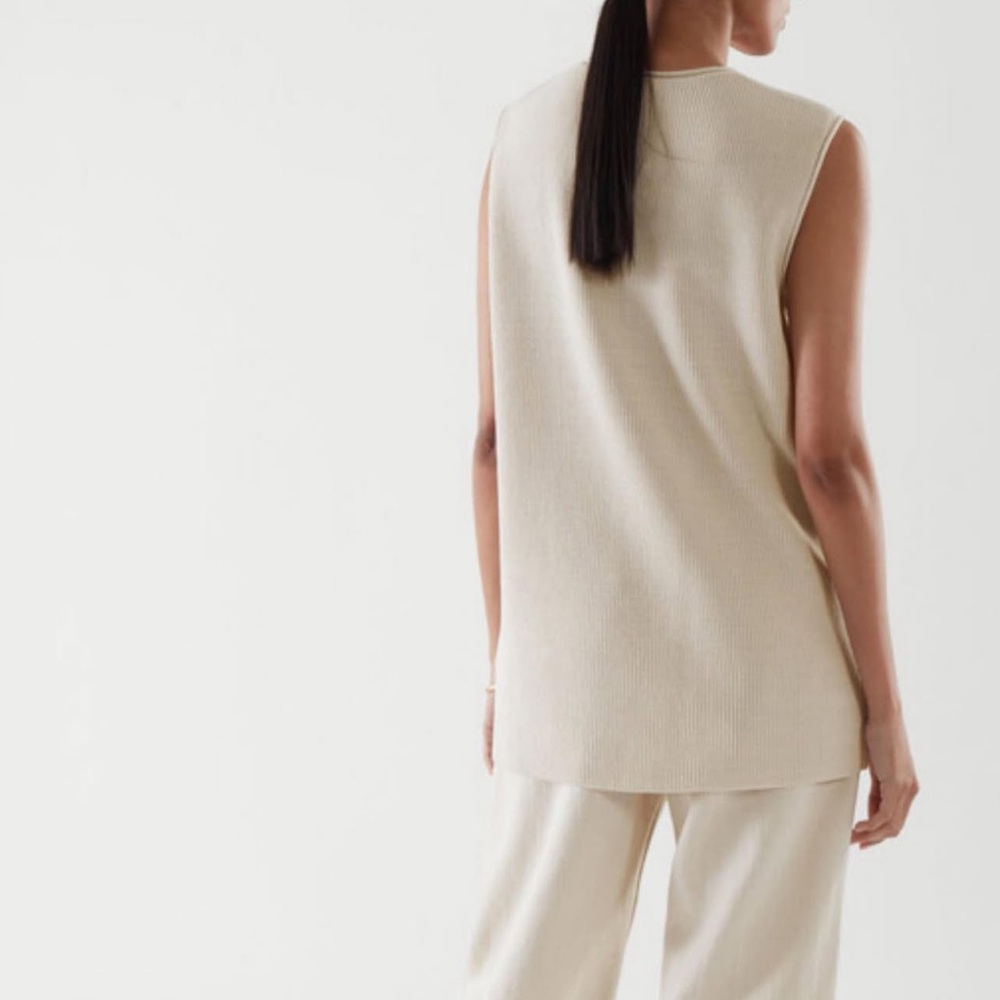 COS Beige Knit Vest - Picture 6 of 11